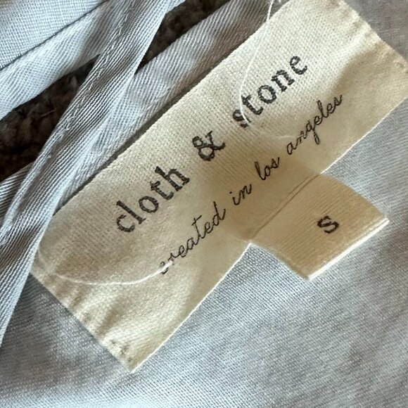 Cloth & Stone Anthropologie Blue Tie Dye Jumpsuit High Neck Sleeveless Small - Picture 10 of 10